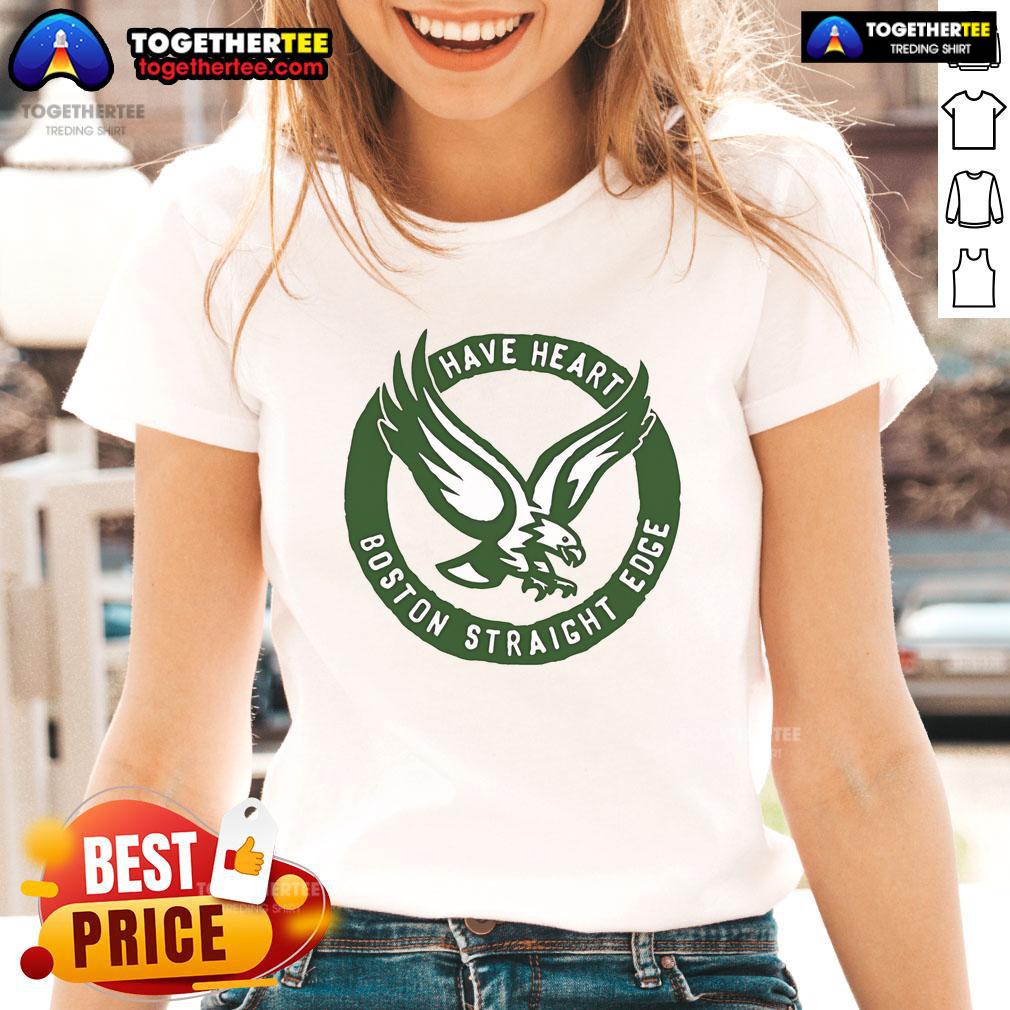 Premium Have Heart Boston Straight Edge Eagle T-Shirt - Image 3