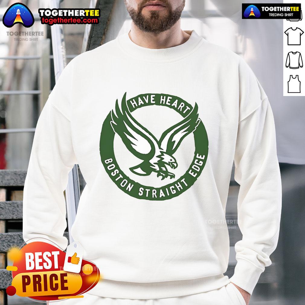 Premium Have Heart Boston Straight Edge Eagle T-Shirt - Image 5