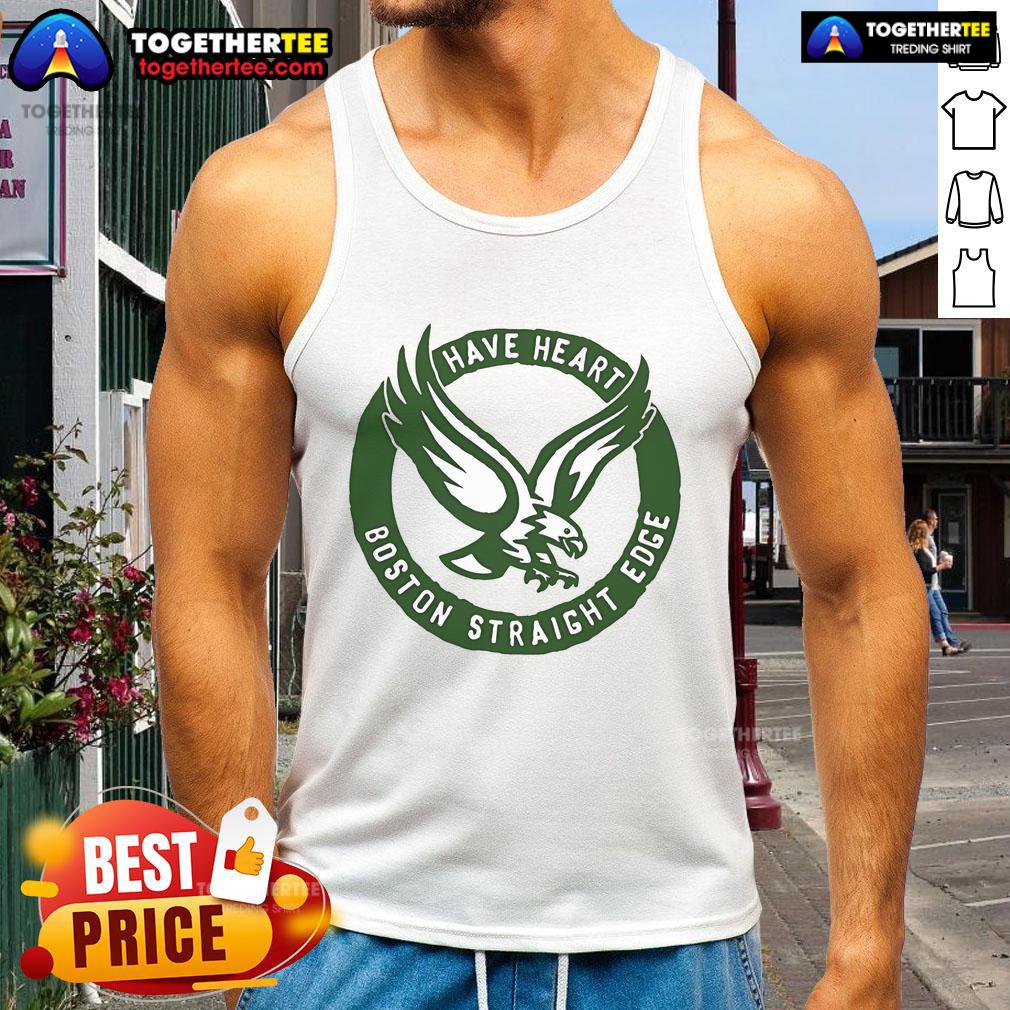 Premium Have Heart Boston Straight Edge Eagle T-Shirt - Image 4