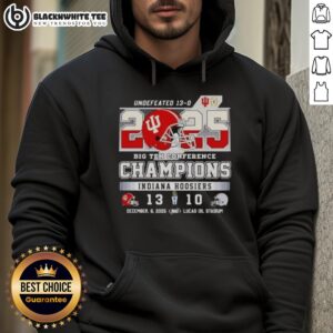 Alternative view of Top Indiana Hoosiers Undefeated Big Ten Conference Champions 2025 T-Shirt