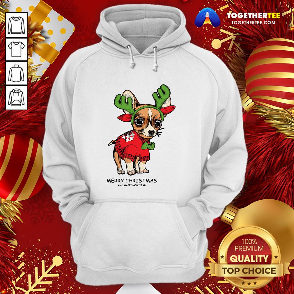 Cute Chihuahua Merry Christmas And Happy New Year Shirt - Image 5