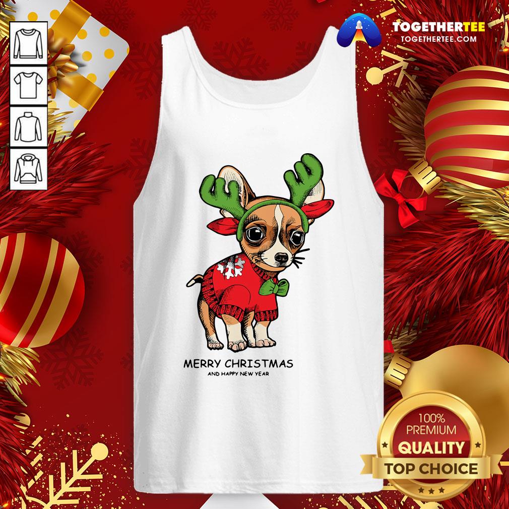 Cute Chihuahua Merry Christmas And Happy New Year Shirt - Image 3