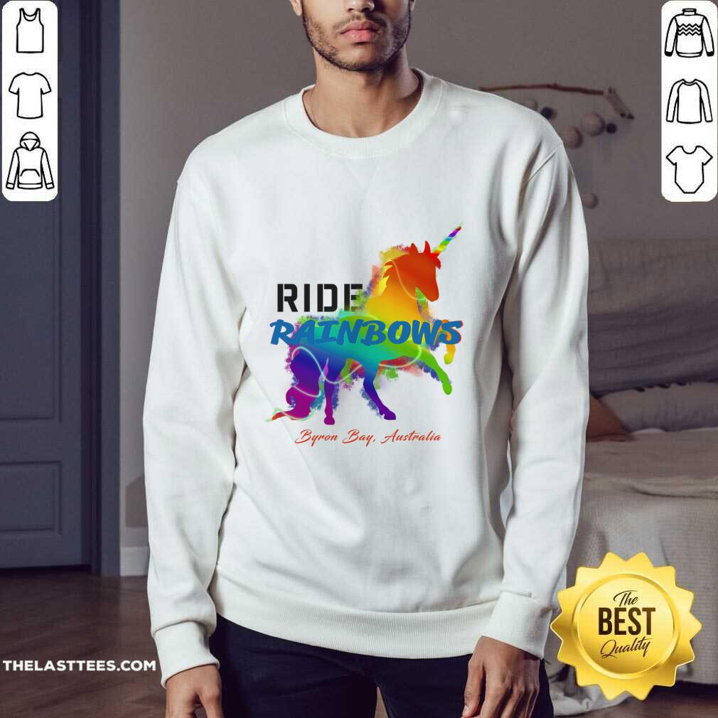 Ride Rainbows Byron Bay Australia Shirt - Image 3