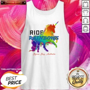 Alternative view of Ride Rainbows Byron Bay Australia Shirt