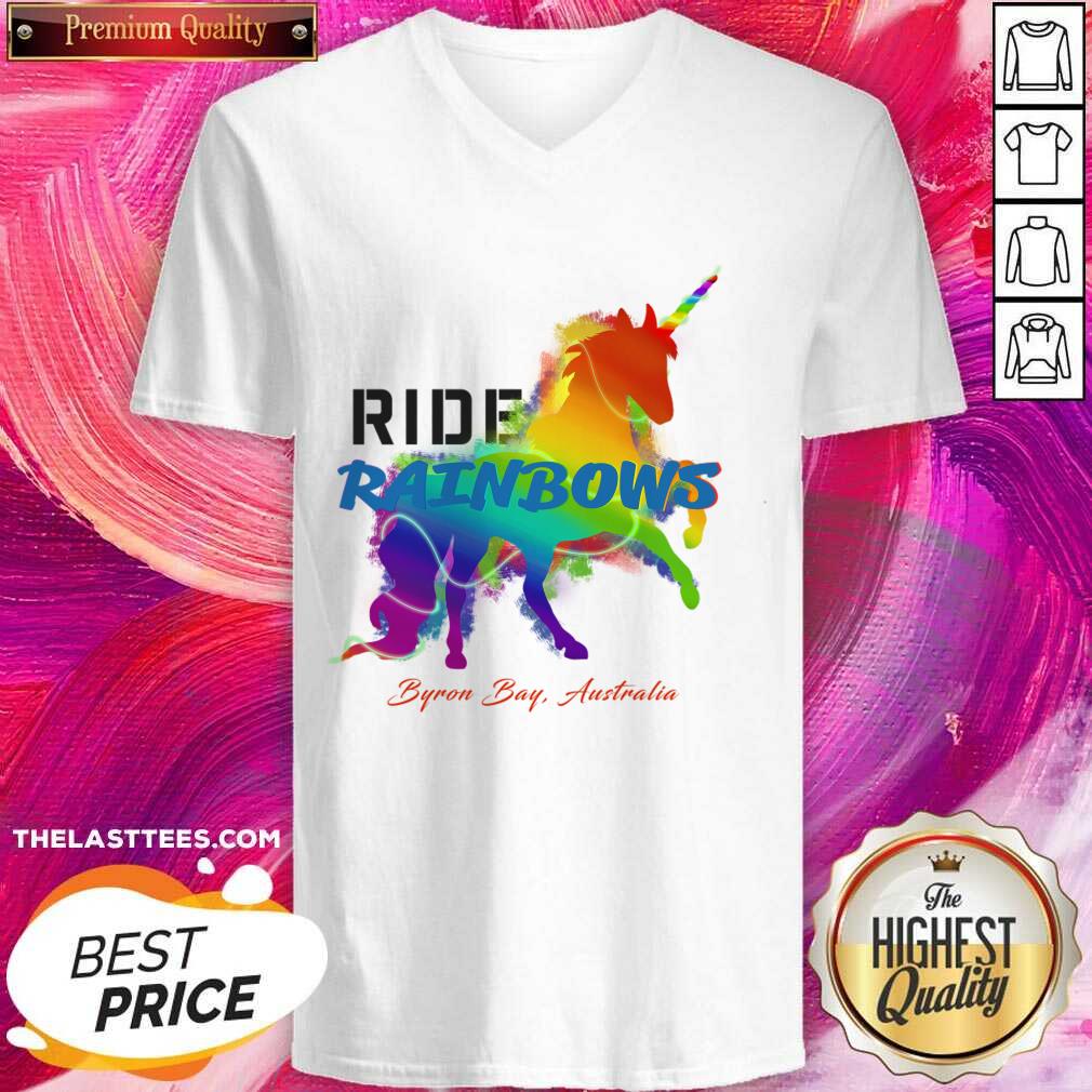 Ride Rainbows Byron Bay Australia Shirt - Image 5
