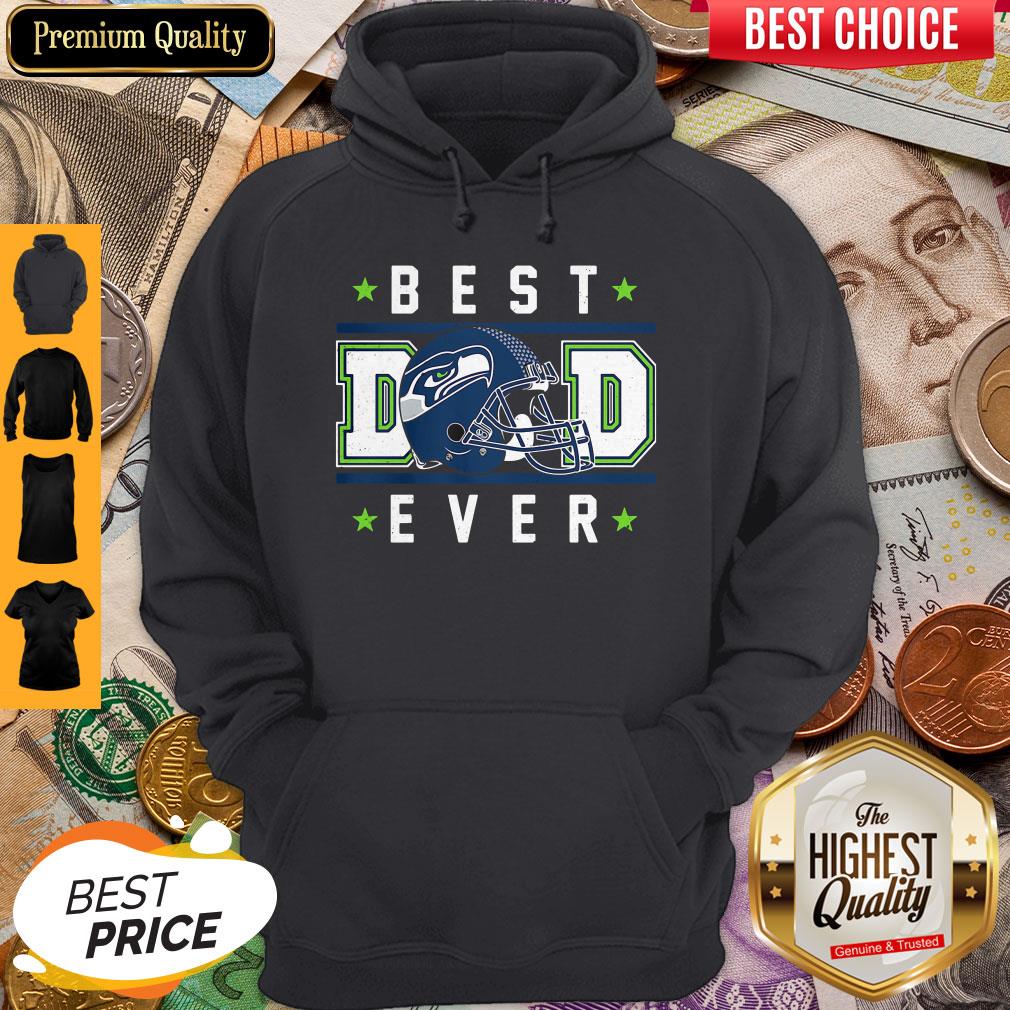 Seattle Seahawks Best Dad Ever Happy Father’S Day Stars Shirt - Image 3