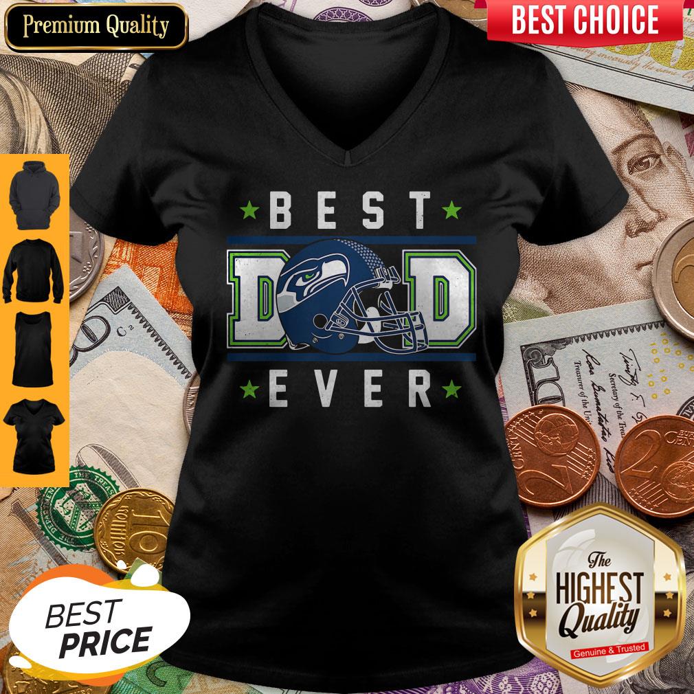 Seattle Seahawks Best Dad Ever Happy Father’S Day Stars Shirt - Image 5