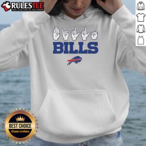 Alternative view of Official Buffalo Bills Football Homage Youth Love Sign Hand Signals T-Shirt