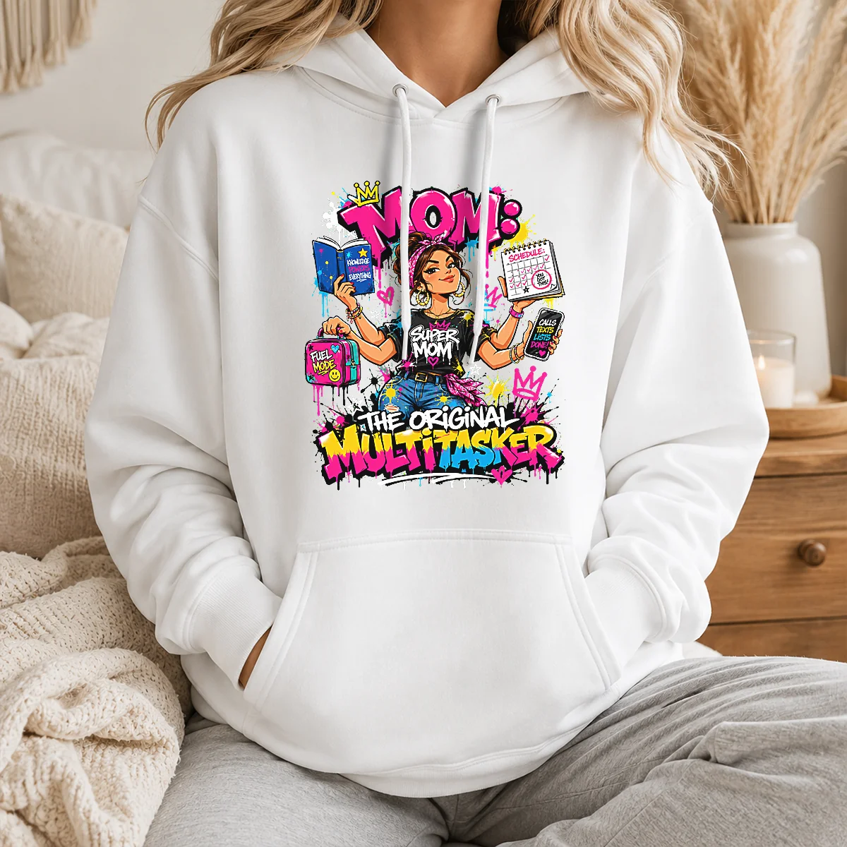 Original Multitasker Mom Graffiti Shirt - Image 6
