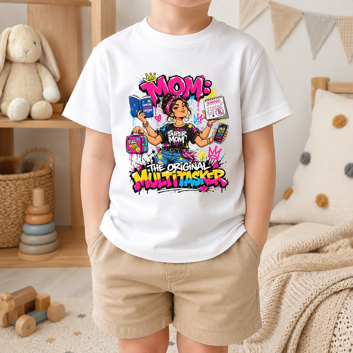 Original Multitasker Mom Graffiti Shirt - Image 9