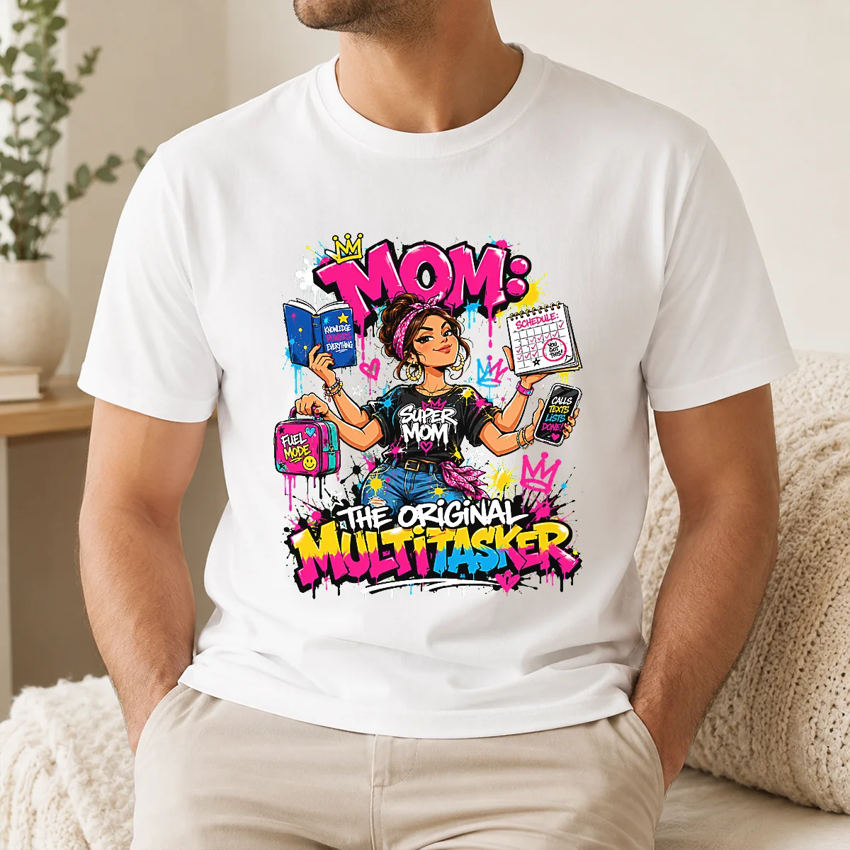 Original Multitasker Mom Graffiti Shirt