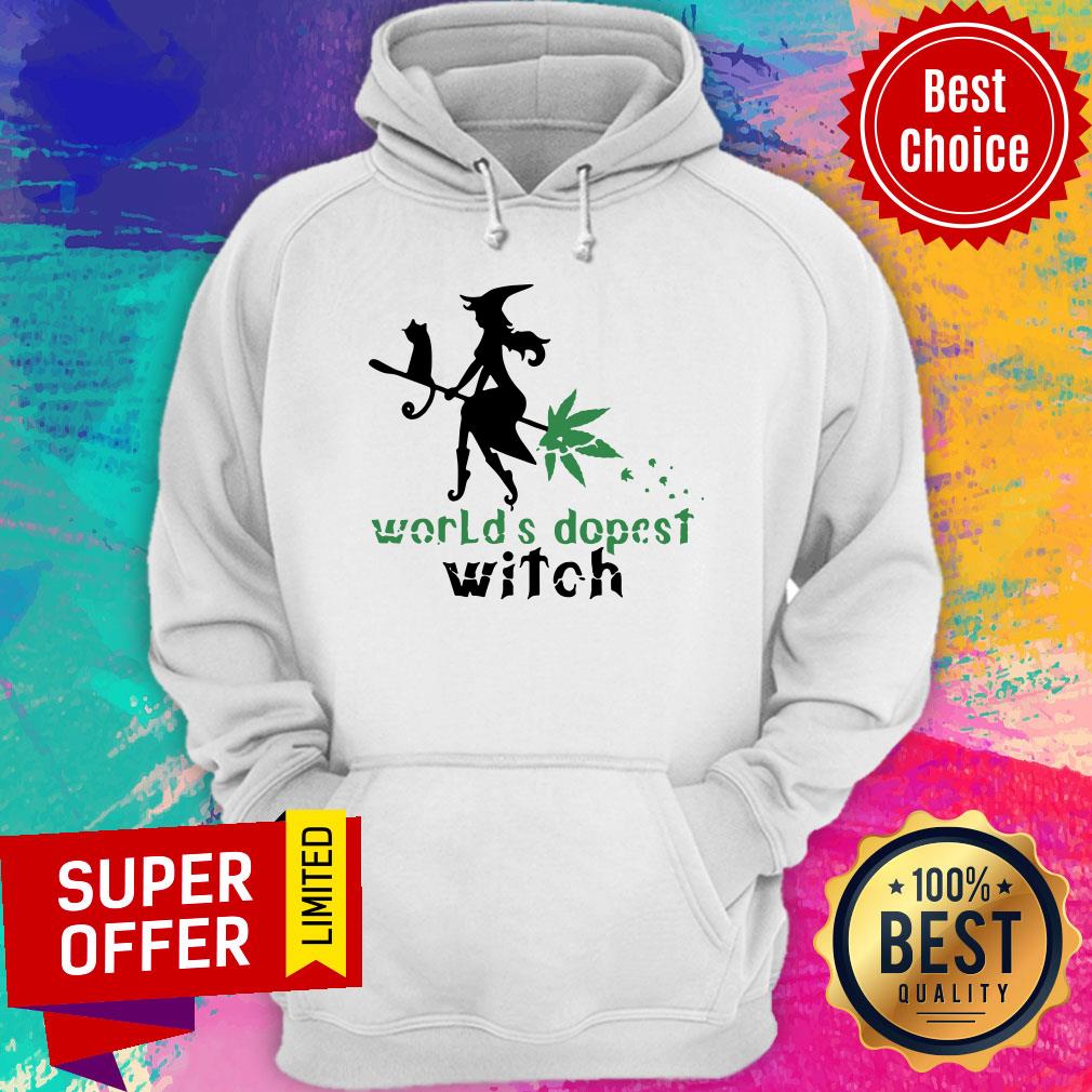 Nice Weed Worlds Dopest Witch Shirt - Image 3