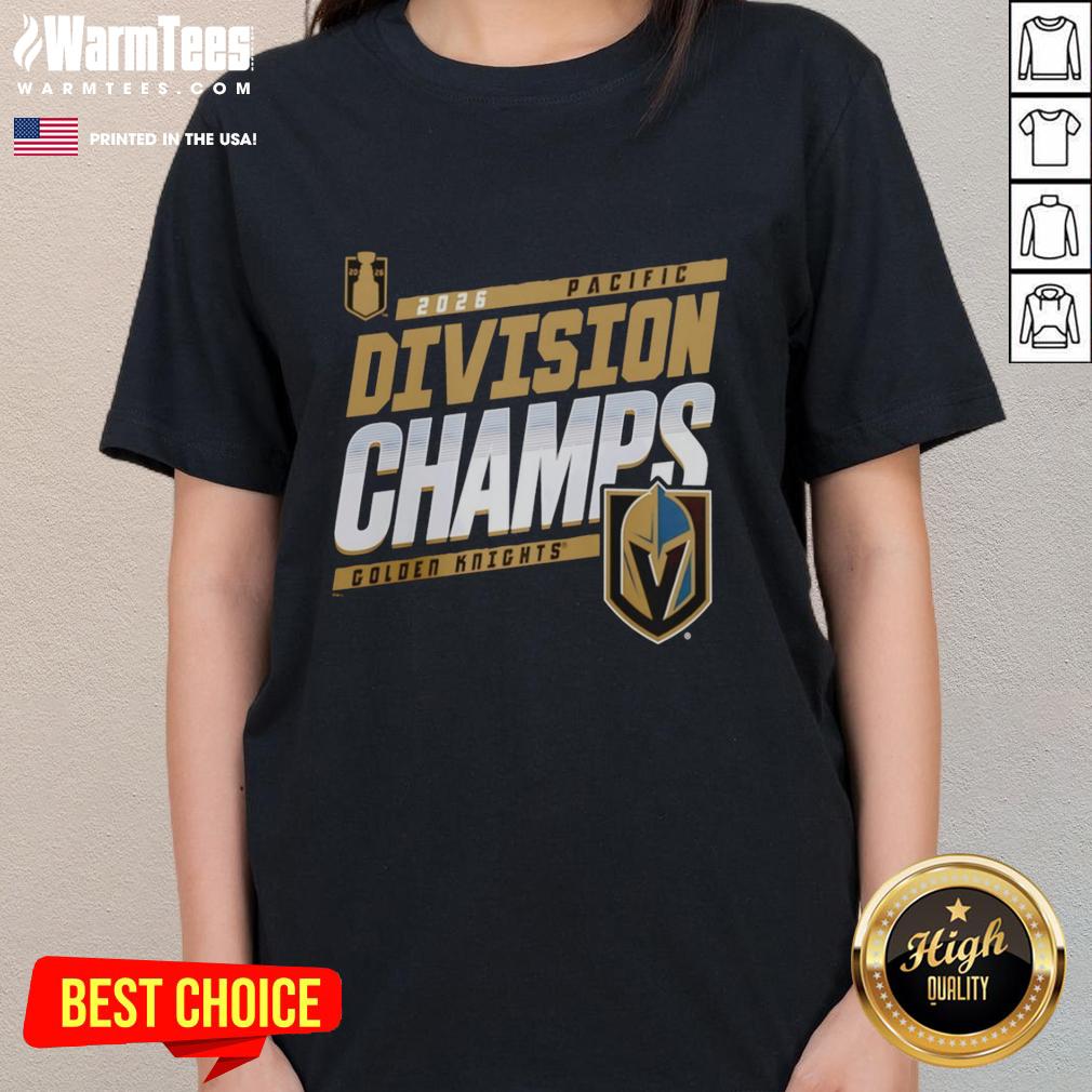Awesome Vegas Golden Knights Division Champions 2026 T-Shirt - Image 3