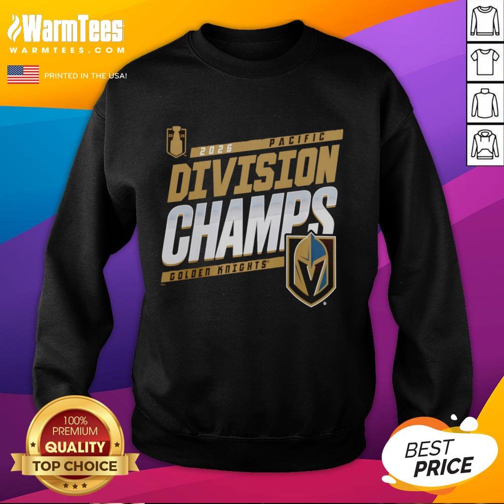Awesome Vegas Golden Knights Division Champions 2026 T-Shirt - Image 5