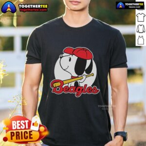 Premium Snoopy Comic Beagle Baseball T-Shirt