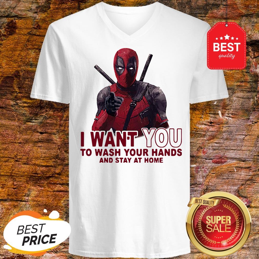 Deadpool I Want You To Wash Your Hands And Stay At Home Coronavirus Shirt - Image 2
