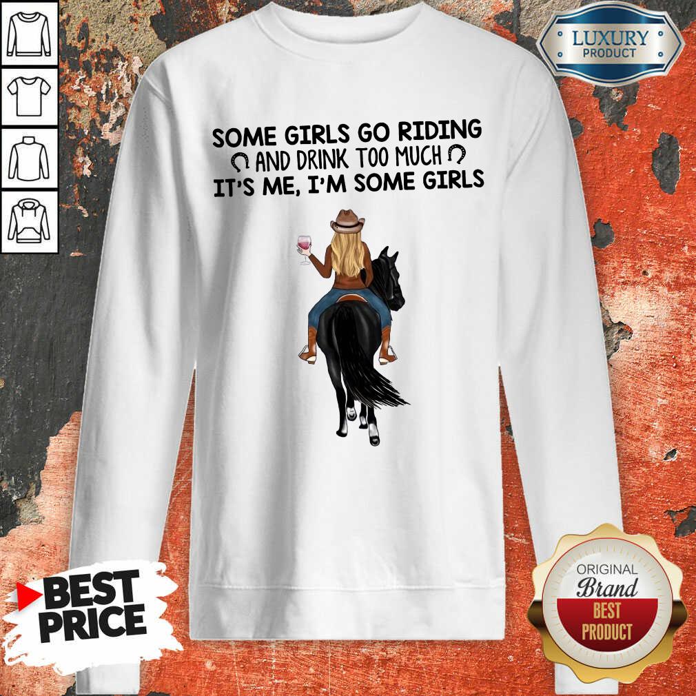 Personalized Horse Some Girls Go Riding Shirt - Image 3