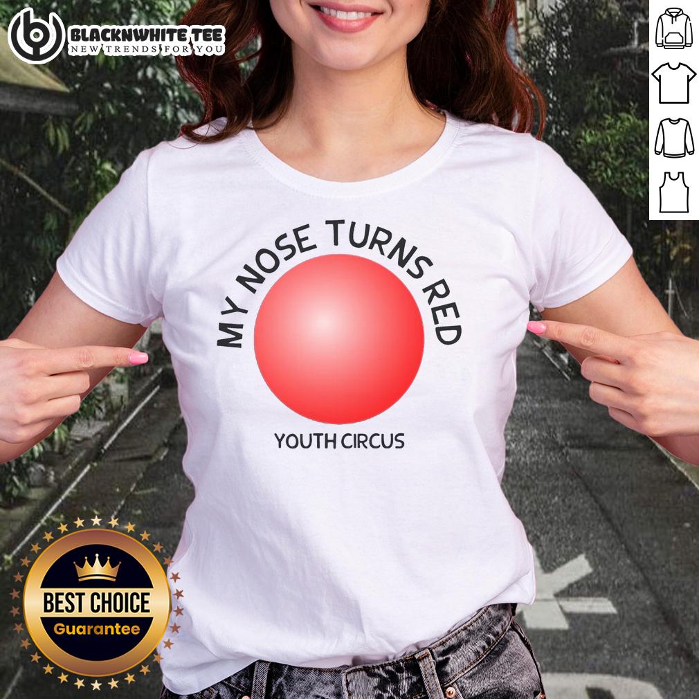 Original My Nose Turns Red Youth Circus T-Shirt - Image 3