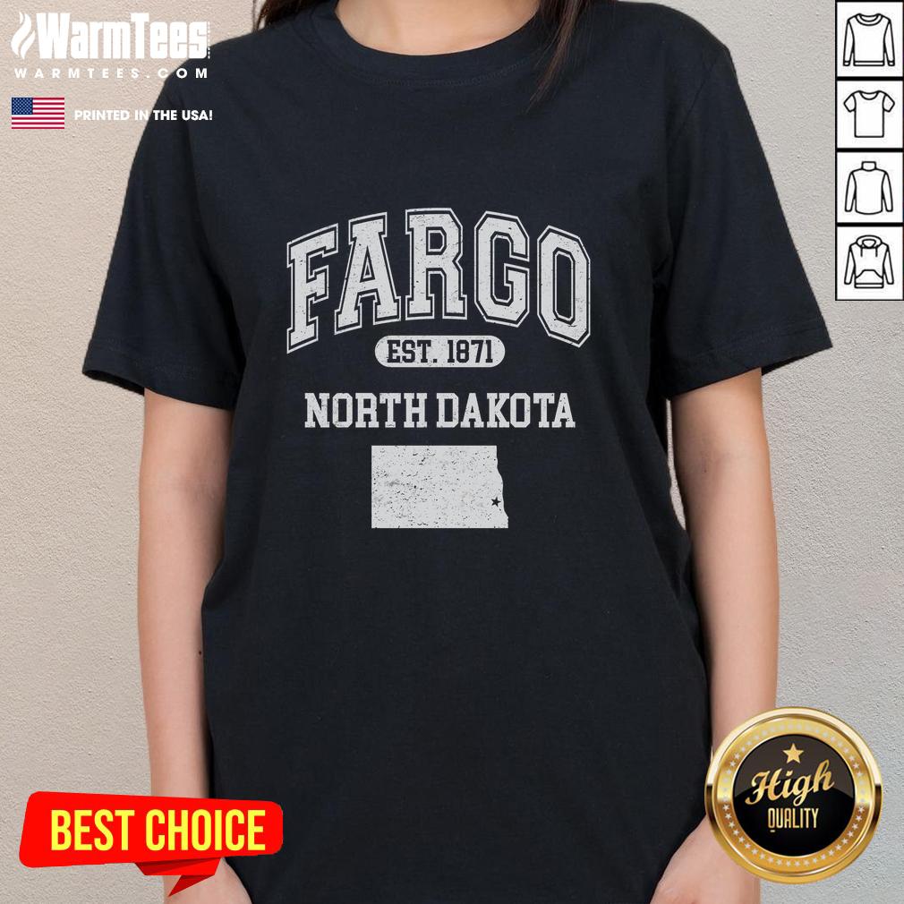 Official Fargo North Dakota Est 1871 Varsity T-Shirt - Image 3