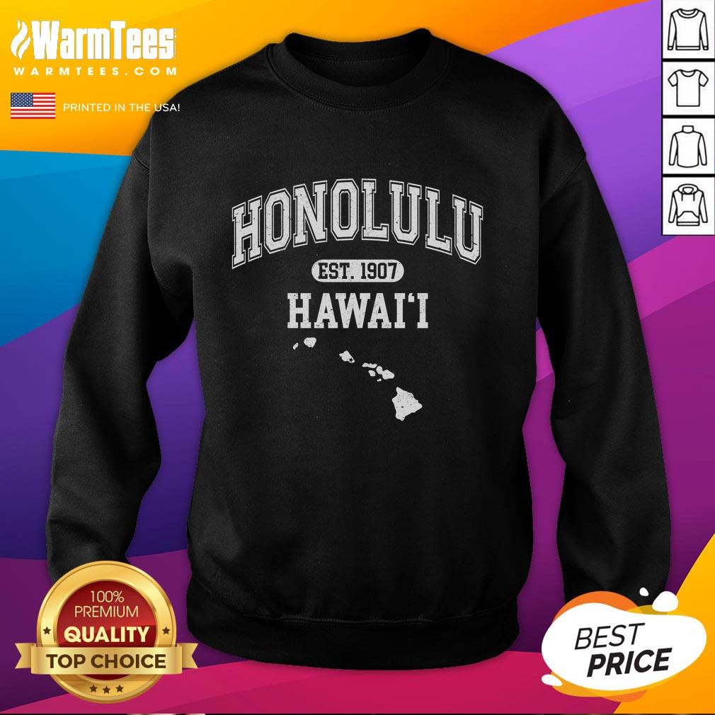 Official Honolulu Hawaii Est 1907 Varsity T-Shirt - Image 5
