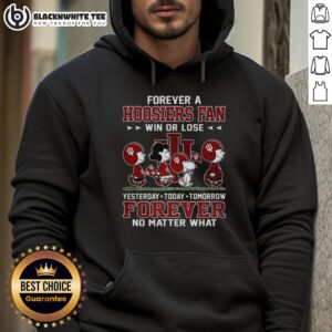 Alternative view of Top The Peanuts Forever A Indiana Hoosiers Fan Win Or Lose Yesterday Today Tomorrow Forever T-Shirt