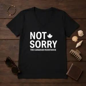 Alternative view of Nice Not Sorry The Canadian Resistance Canada Shirt
