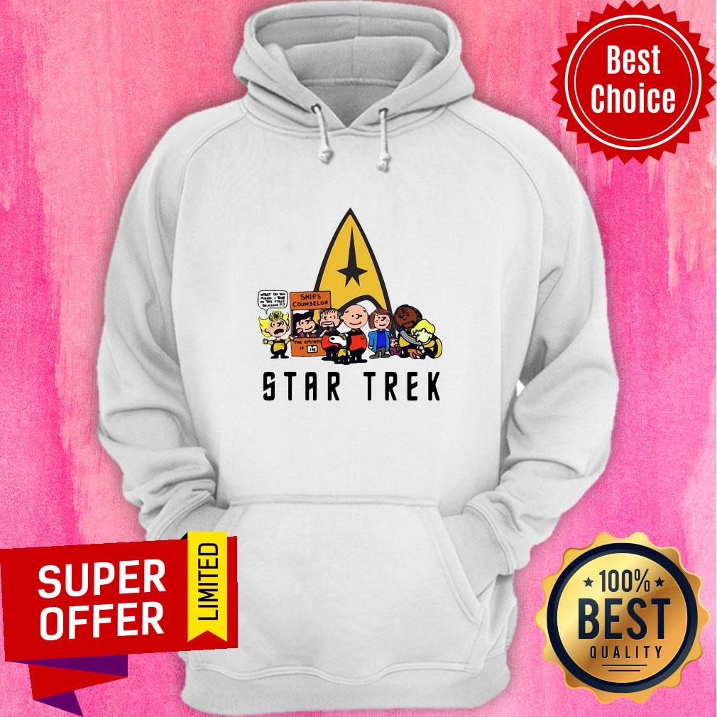 Nice Star Trek Ship’s Counselor Peanuts Characters Shirt - Image 2