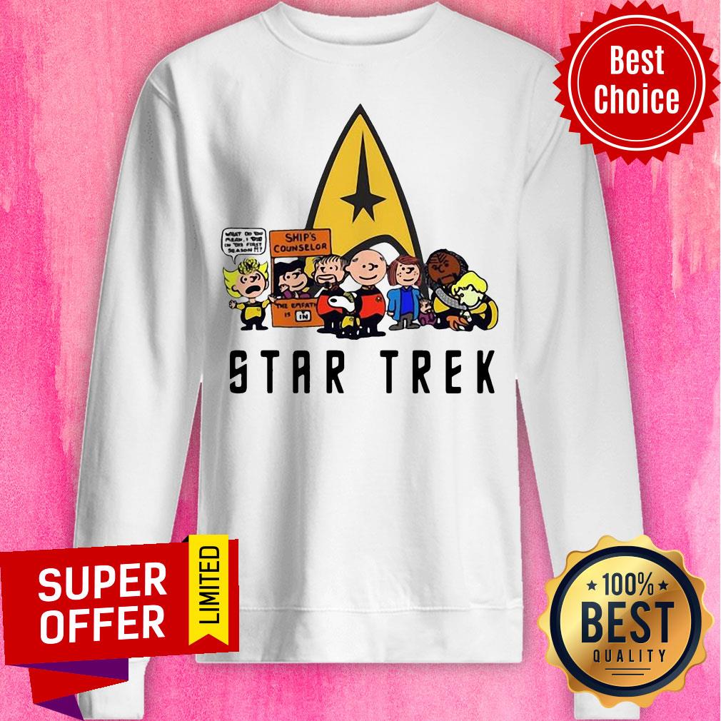 Nice Star Trek Ship’s Counselor Peanuts Characters Shirt - Image 3