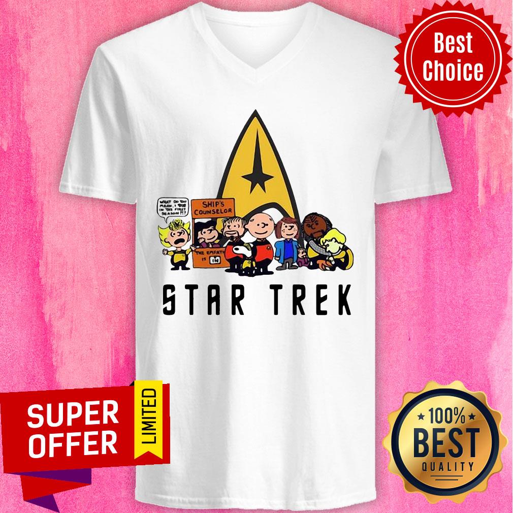 Nice Star Trek Ship’s Counselor Peanuts Characters Shirt - Image 5