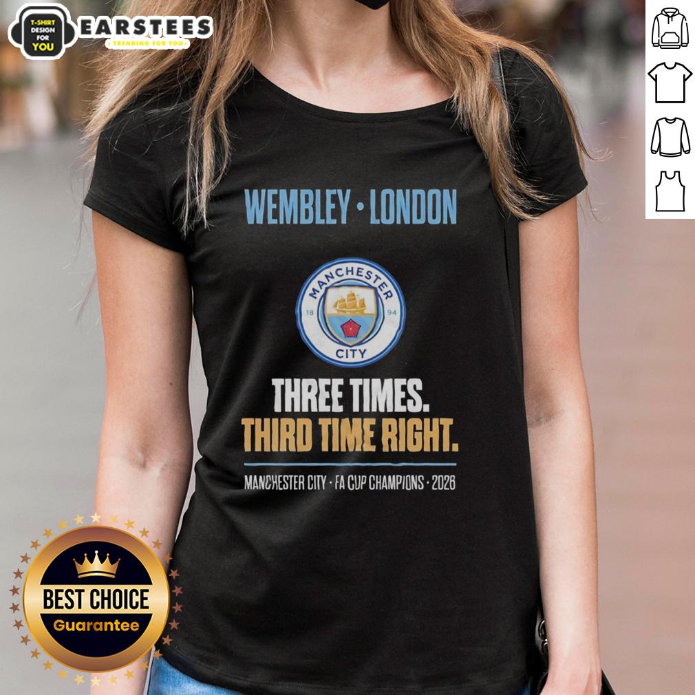 Awesome Manchester City Fa Cup Champions Wembley 2026 Redemption T-Shirt - Image 3