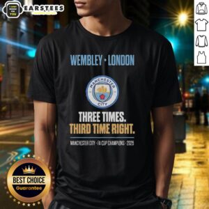 Awesome Manchester City Fa Cup Champions Wembley 2026 Redemption T-Shirt