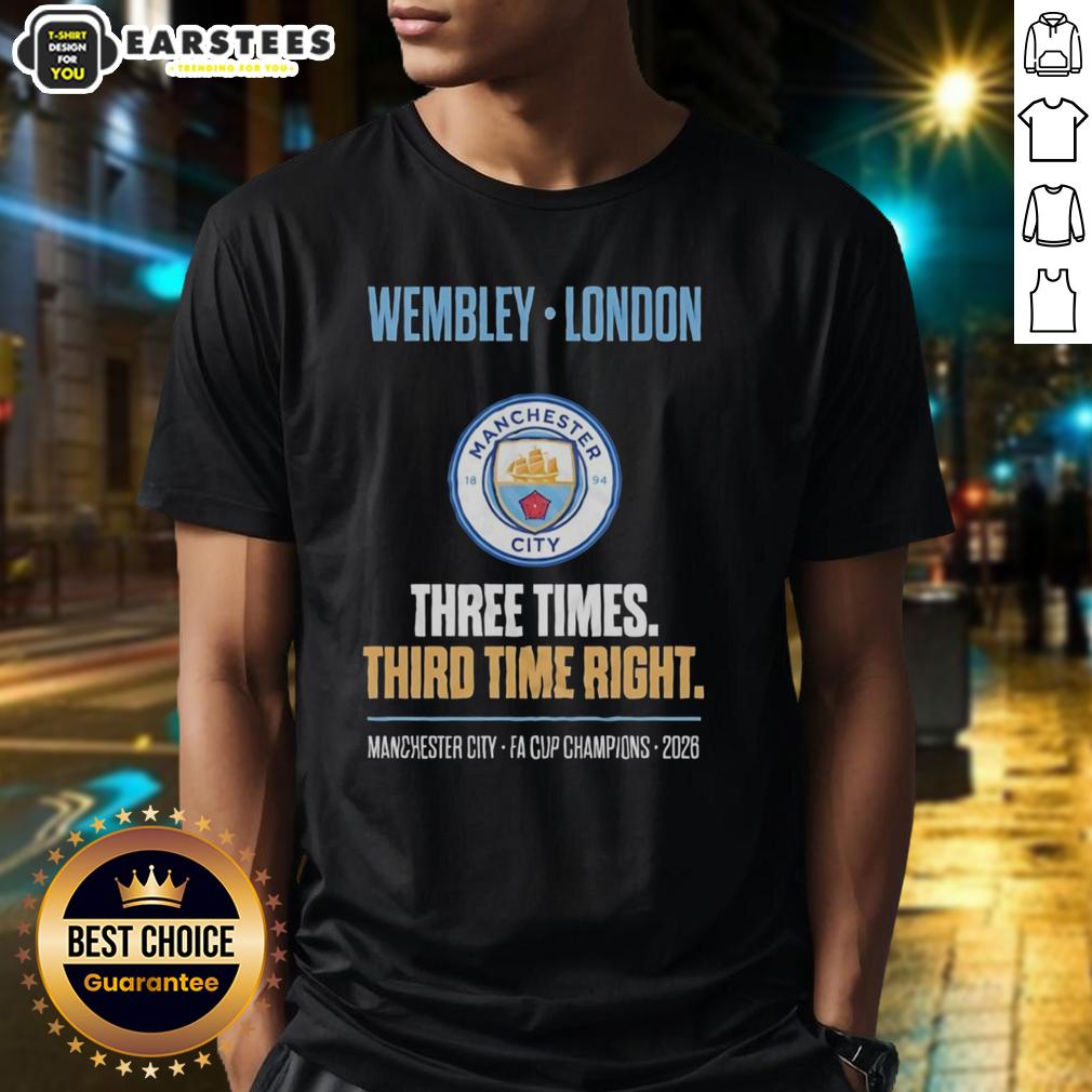 Awesome Manchester City Fa Cup Champions Wembley 2026 Redemption T-Shirt
