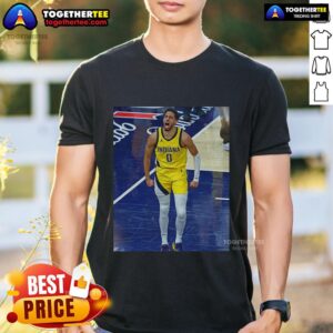 Official Tyrese Haliburton Indiana Pacers Game Frames T-Shirt