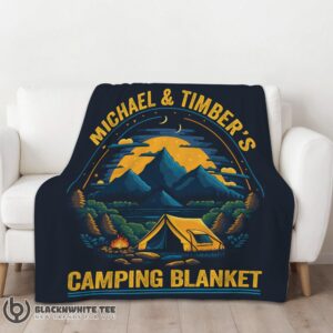 Alternative view of Perfect Pretty Vintage Camping Blanket Fleece Customized Blanket