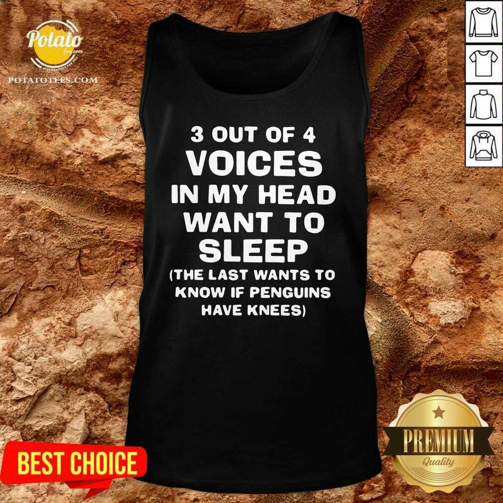 Awesome 3 Out Of 4 Voices In My Head Want To Sleep Shirt - Image 3
