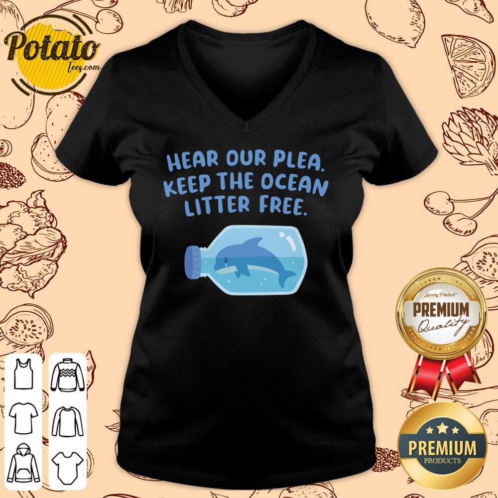 Whale Hear Our Plea Keep The Ocean Litter Free Shirt - Image 2