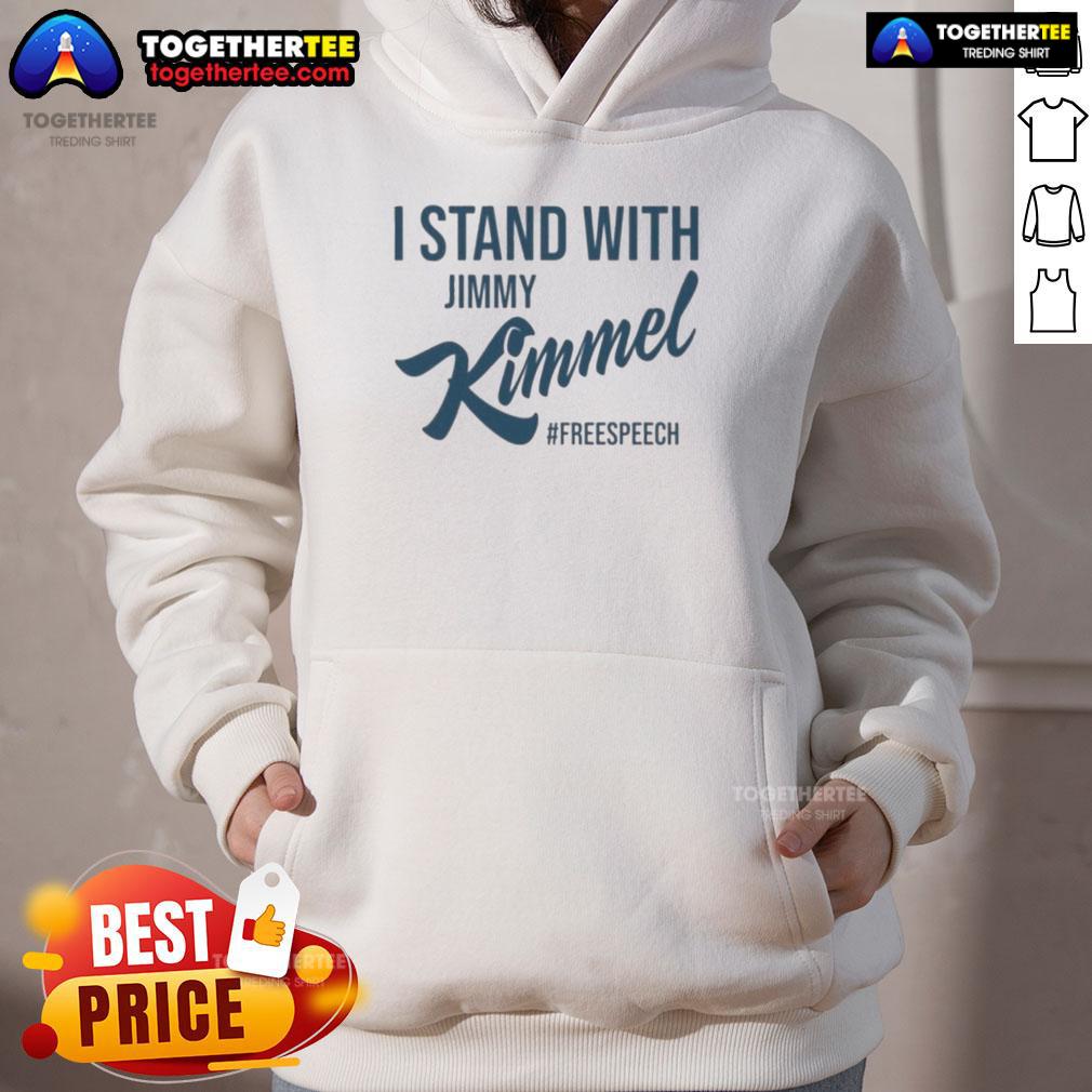 Top I Stand With Jimmy Kimmel Free Speech T-Shirt - Image 2
