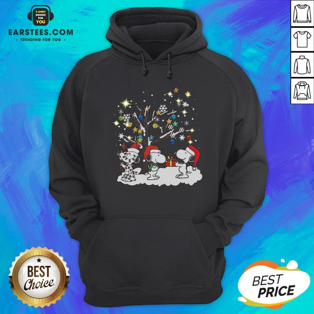 Awesome Snoopy Santa Happy Light Christmas 2020 Shirt - Image 2