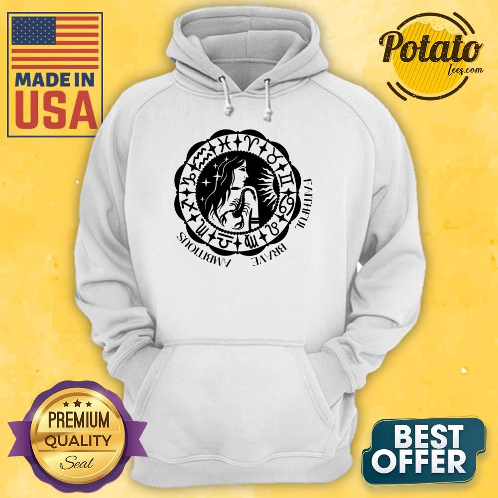 Horoscope Zodiac Sign Faithful Brave Ambitious Shirt - Image 3