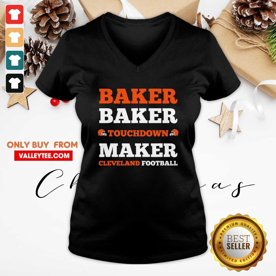 Wicked Baker Baker Touchdown Maker Cleveland Football Quote Shirt - Image 4
