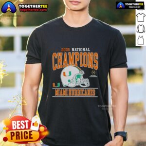 Nice 2025 CFP National Champions Miami Hurricanes Football T-Shirt