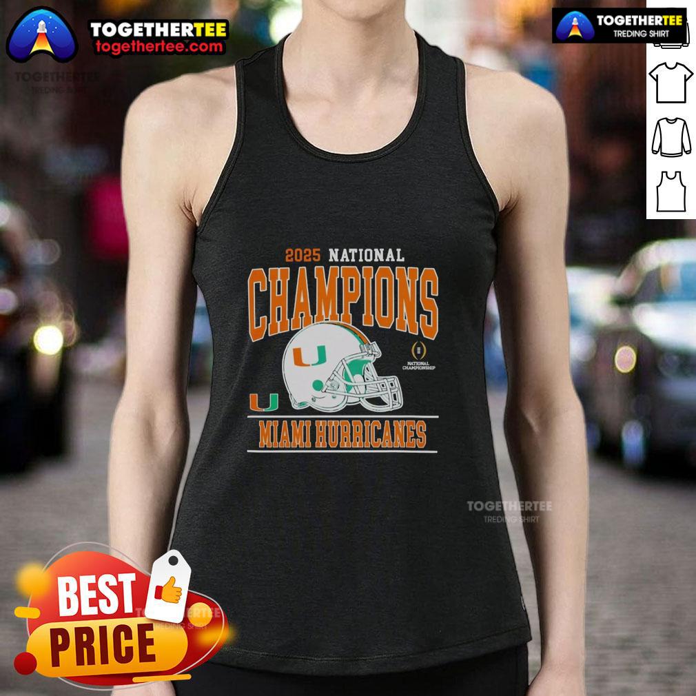 Nice 2025 CFP National Champions Miami Hurricanes Football T-Shirt - Image 4