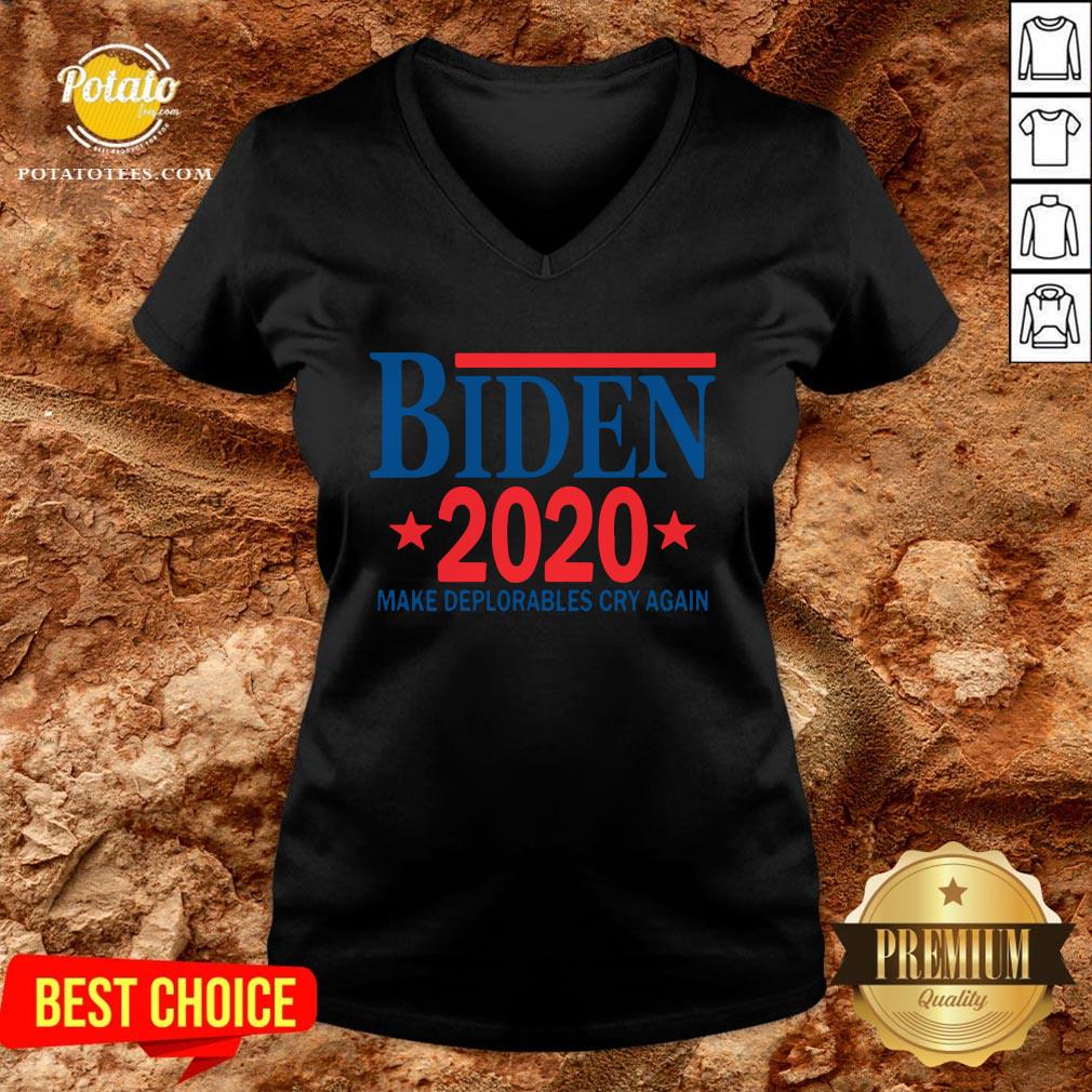 Perfect Biden 2020 Make Deplorables Cry Again Shirt - Image 2
