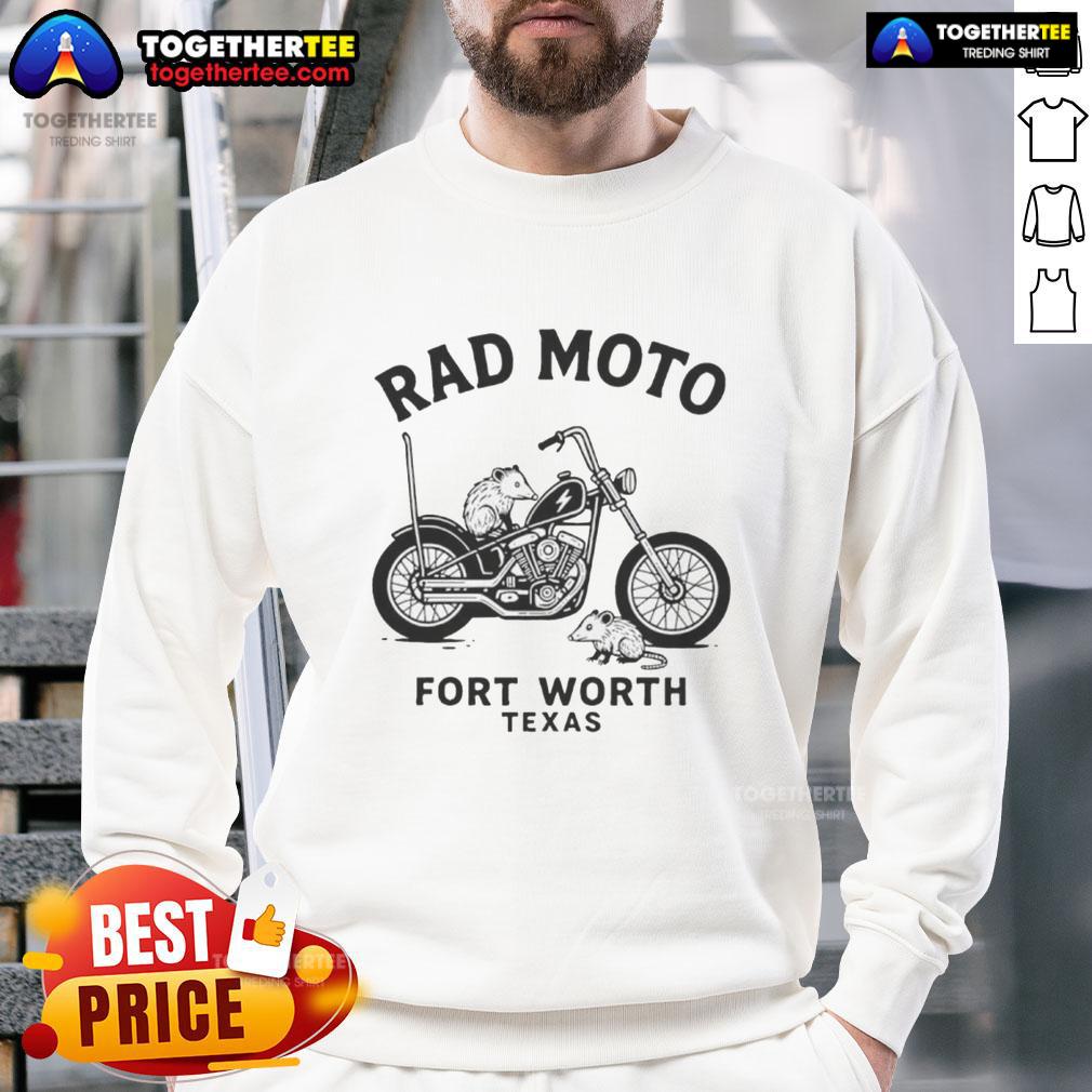 Original Possum Rad Moto Fort Worth Texas T-Shirt - Image 5