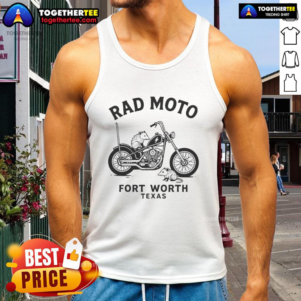Original Possum Rad Moto Fort Worth Texas T-Shirt - Image 4