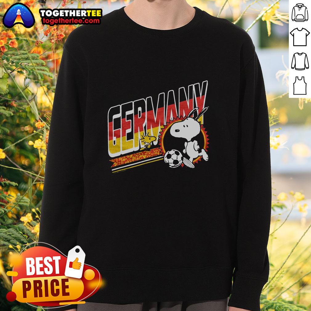 Top Peanuts Snoopy X Germany Soccer T-Shirt - Image 5