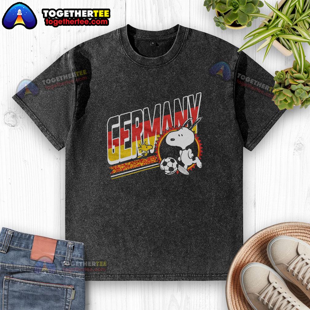 Top Peanuts Snoopy X Germany Soccer T-Shirt - Image 6
