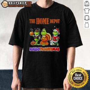 Good Home Depot X Grinch Cosplay Happy HalloThanksMas T-Shirt