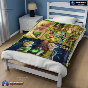 Alternative view of Official Disney Cartoon Tinker Bell Cute Blanket Fleece Customized Blanket