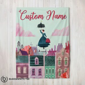 Official Perfect Mary Poppins Film Classic Movie Blanket Fleece Customized Blanket